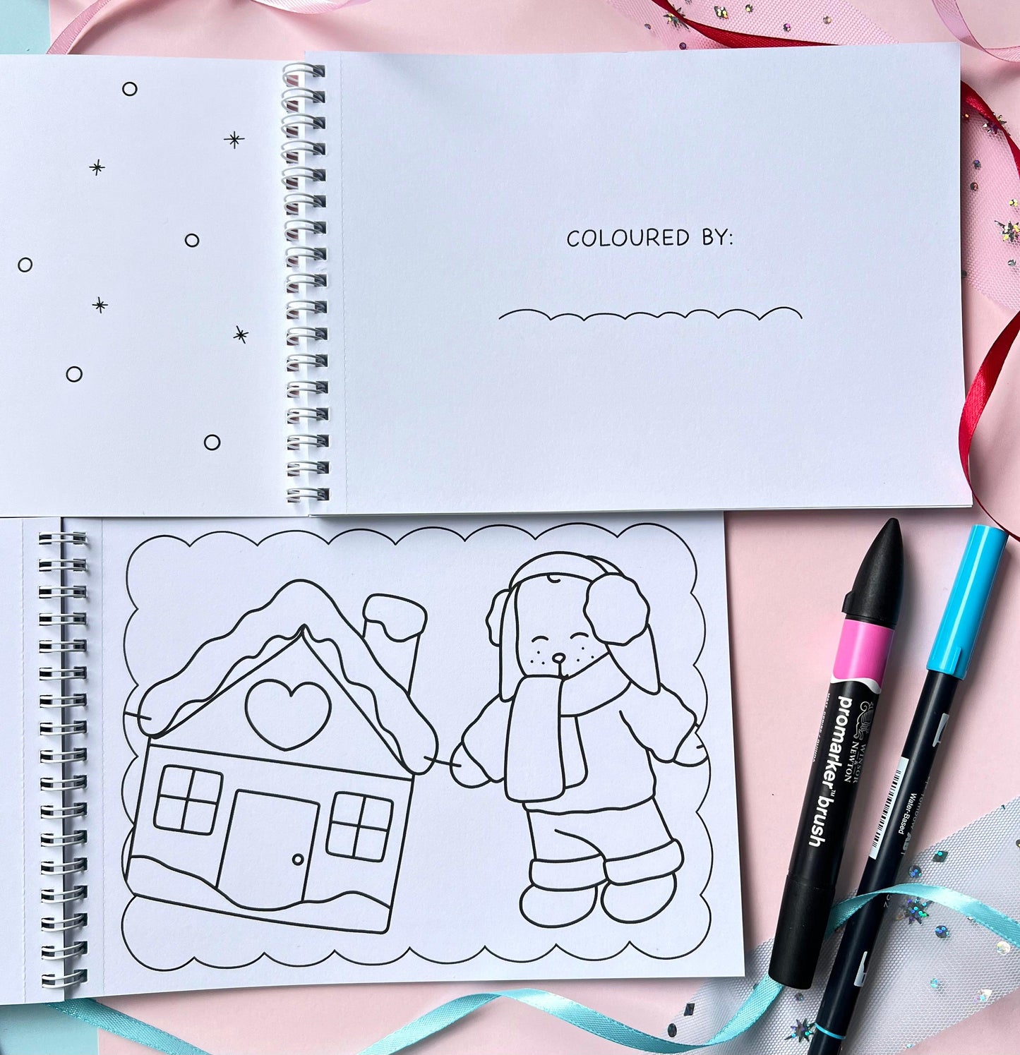 Amigos Canarios mini colouring book CUTE & EASY | CHRISTMAS