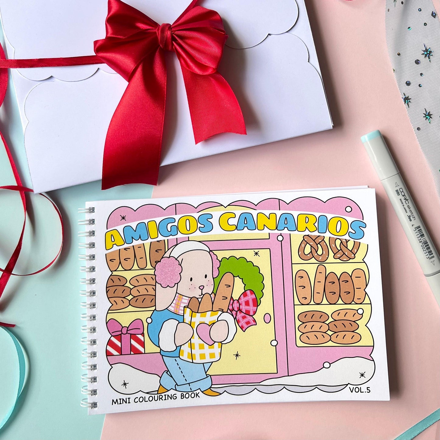 Amigos Canarios mini colouring book Vol.5 WINTER