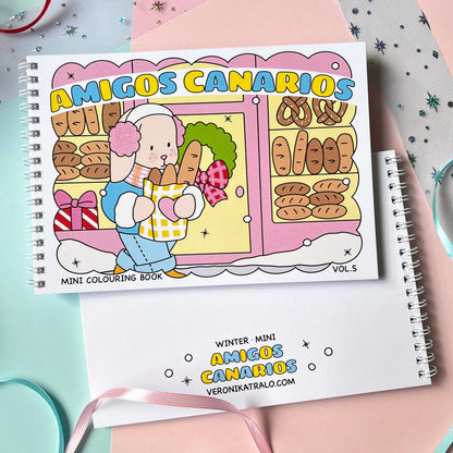 Amigos Canarios mini colouring book Vol.5 WINTER