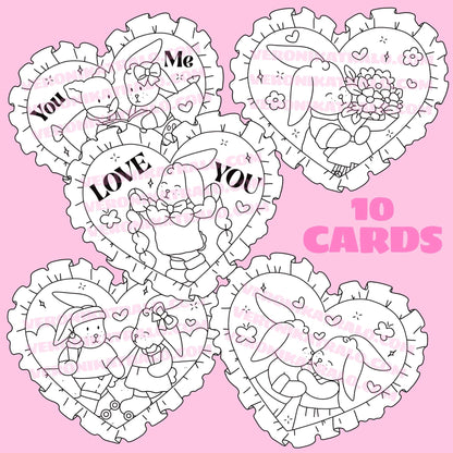 Amigos Canarios Valentines day cards set 