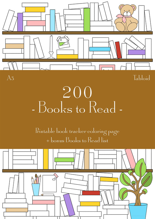 Digital download • 200 Books to Read | book tracker - amigoscanarios