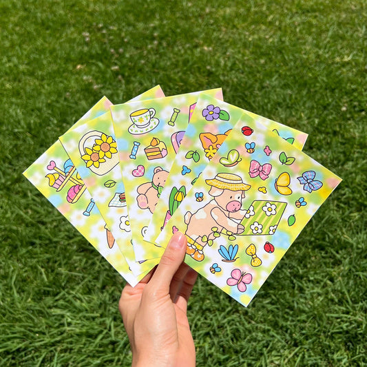 Spring amigos canarios stickers by Veronika Tralo