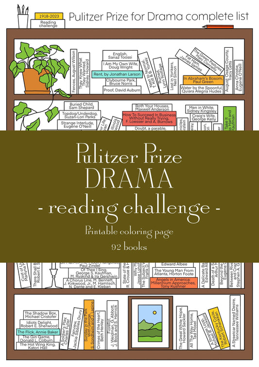 Digital download • Pulitzer Prize for DRAMA reading challenge - amigoscanarios