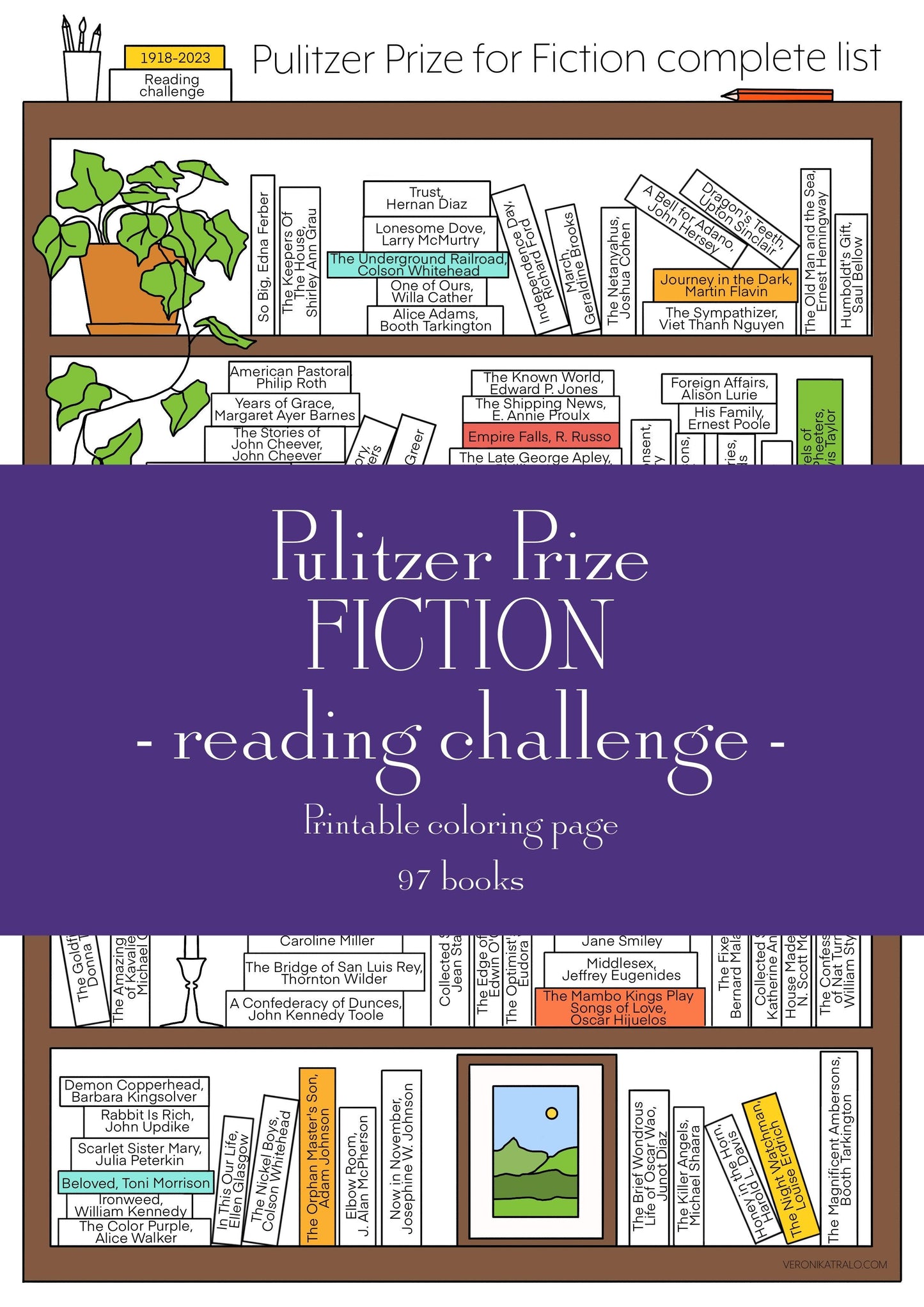 Digital download • Pulitzer Prize for FICTION reading challenge - amigoscanarios